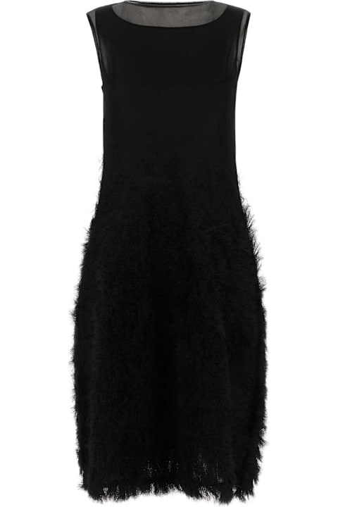 Homeware Maison Margiela Black Silk Retrograde Dress