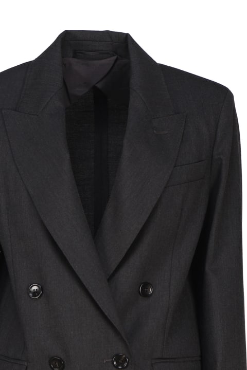 Coats & Jackets for Women Max Mara Double Breasted Blazer In Wool Blend
