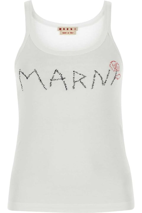 Fleeces & Tracksuits for Women Marni White Cotton Top