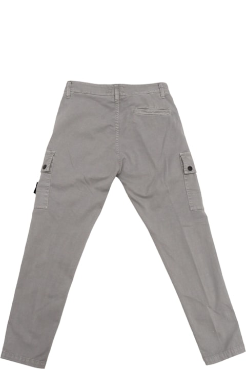 Stone Island for Kids Stone Island Compass-badge Tapered-leg Trousers