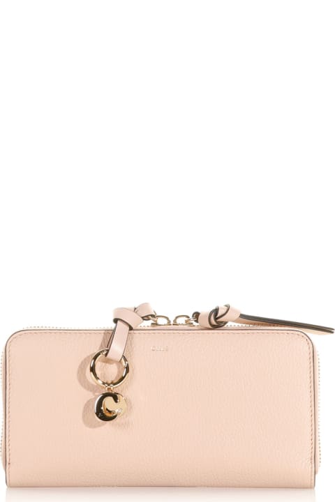 Accessories for Women Chloé Full Zip Leather Wallet