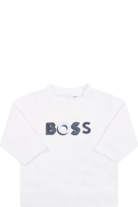 メンズ新着アイテム Hugo Boss Blue Tracksuit For Baby Boy With Logo