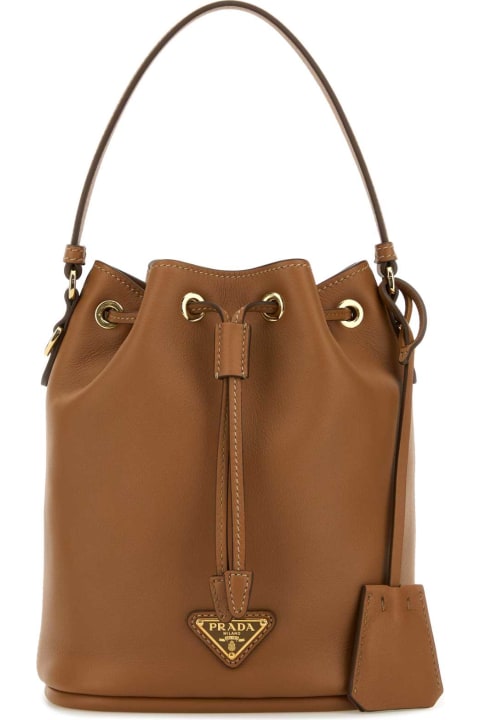 Prada Caramel Leather Re-edition 1978 Bucket Bag