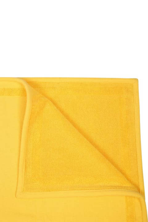 Fashion for Kids Fendi Yellow Beach Towel For Kids With Fendi Logo