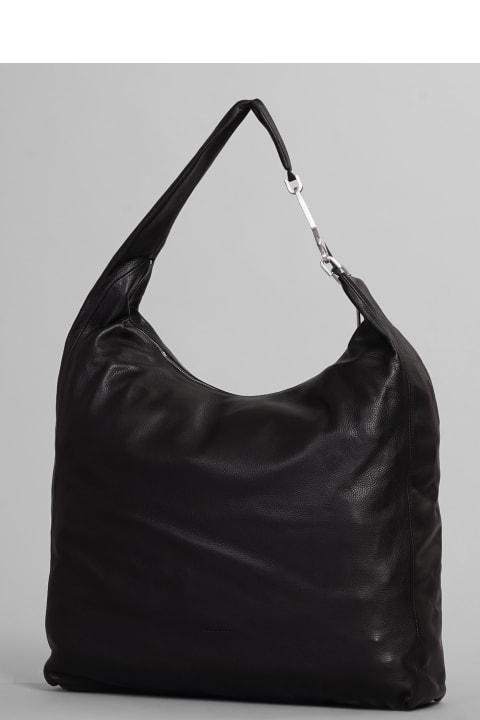 Rick Owens Shoulder Bags for Women Rick Owens Cerberus Bag Shoulder Bag In Black Leather