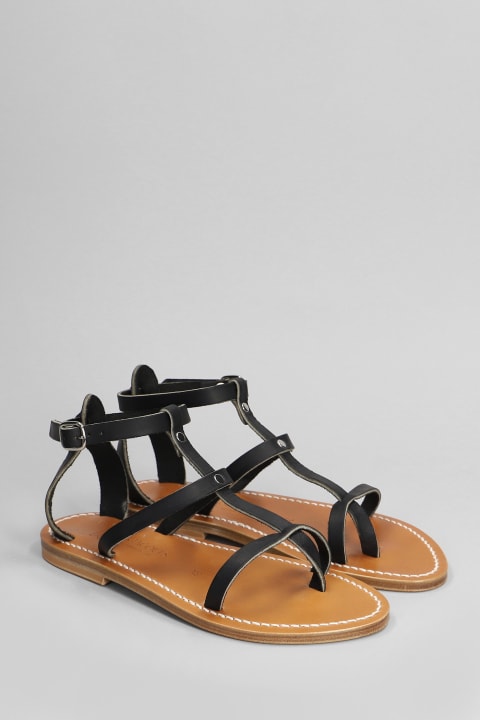 K.Jacques Sandals for Women K.Jacques Antioche F Flats In Black Leather