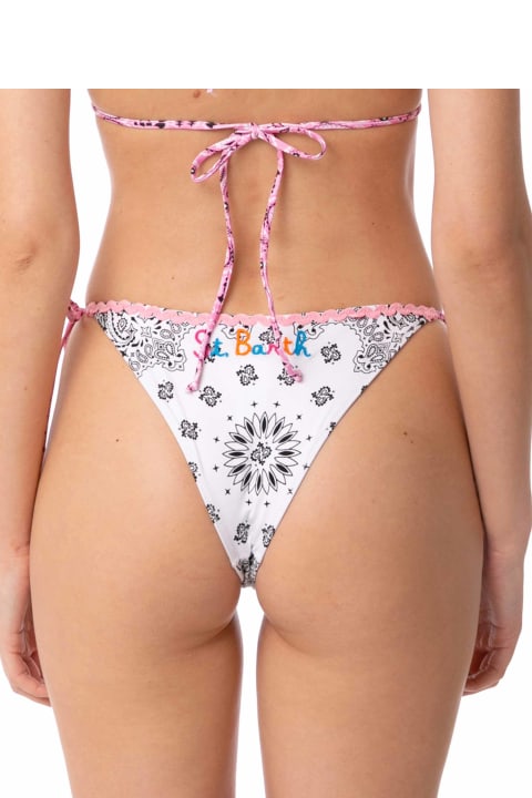 Homeware MC2 Saint Barth Woman Swim Briefs With Bandanna Print