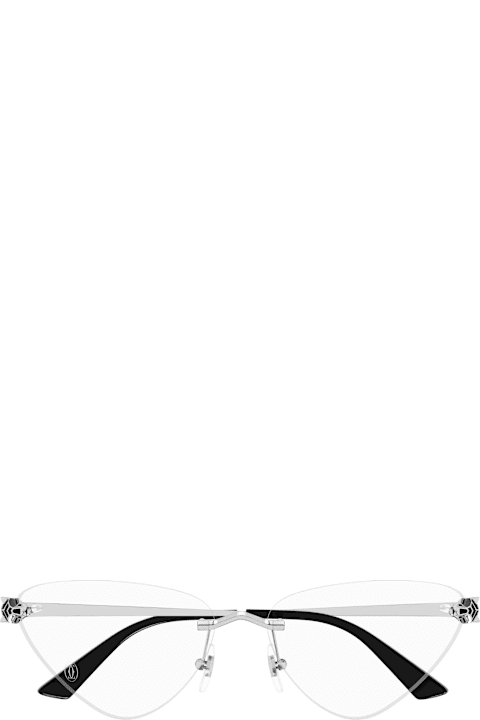 Homeware Cartier Eyewear Panthère De Cartier Ct0448o-002 - Silver Rx Glasses