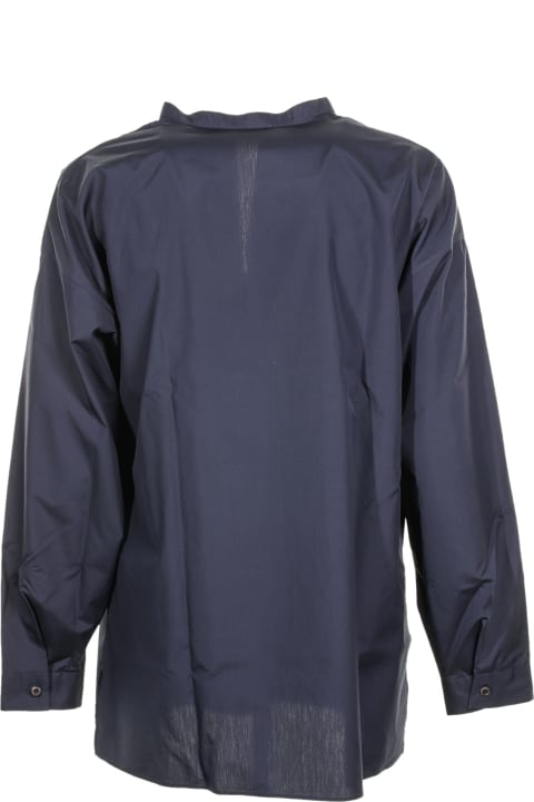 Homeware Prada Blue Long-sleeved Shirt In Cotton