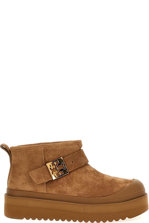 Tory Burch Boots for Women Tory Burch 'mellow Shearling Platform' Ankle Boots