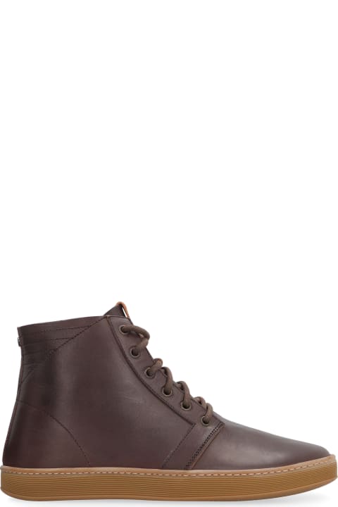 Homeware Volta Leather High-top Sneakers