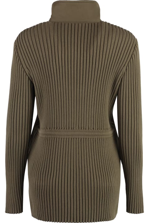 Moncler Sweaters for Women Moncler Cotton Panel Cardigan