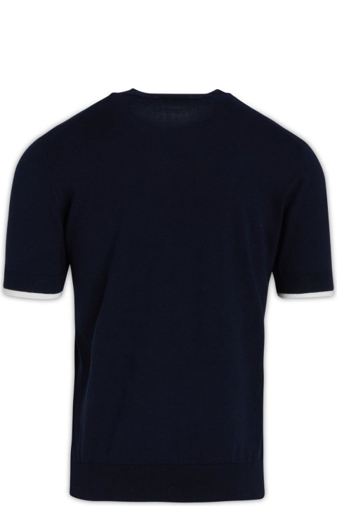 メンズ Paolo Pecoraのウェア Paolo Pecora Short-sleeved Knitted T-shirt