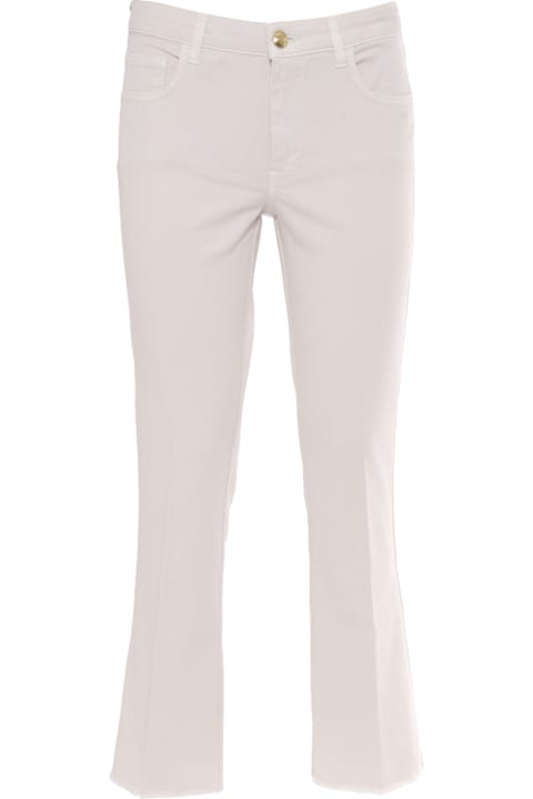 Fay Pants & Shorts for Women Fay Cropped Fringed Pants