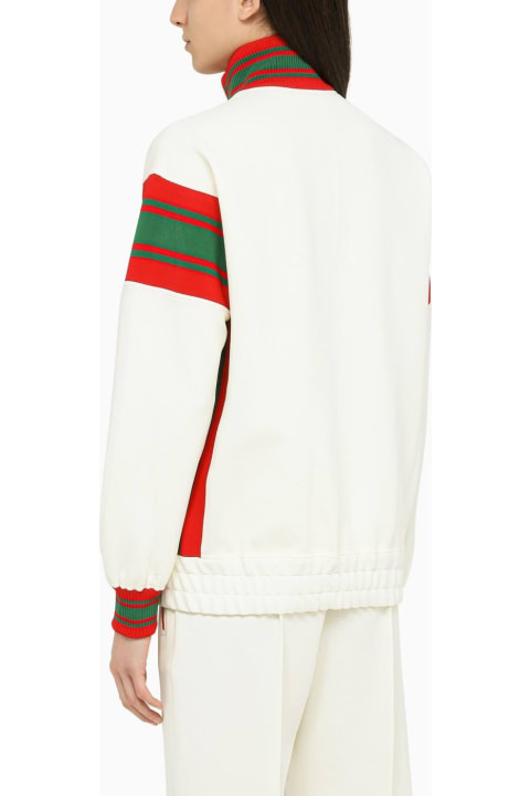 Gucci لـ Women Gucci Ivory Sweatshirt With Zip