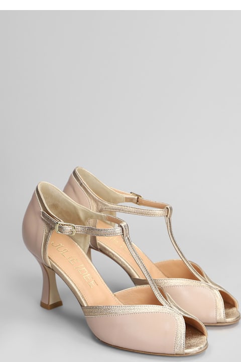 Julie Dee Shoes for Women Julie Dee Sandals In Powder Leather