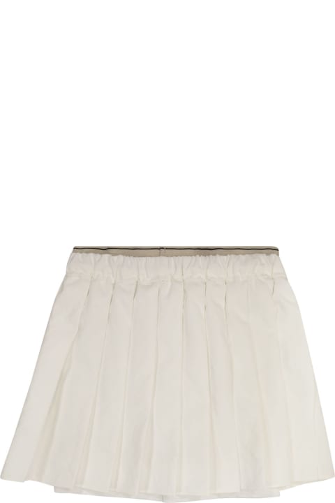 Bottoms for Girls Brunello Cucinelli Technical Fabric Skirt