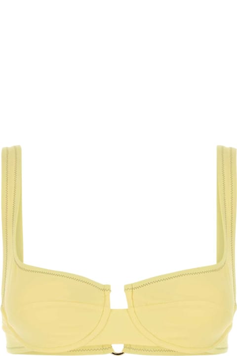 أدوات منزلية Reina Olga Pastel Yellow Stretch Nylon Brigitte Bikini Top