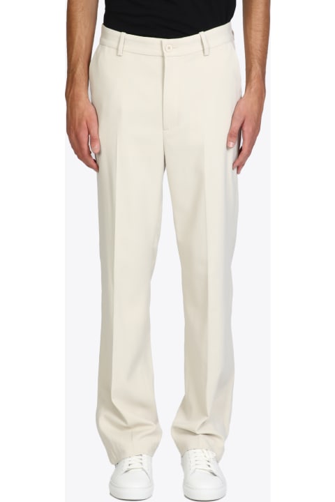 Grade Trousers Cream viscose tailored pant with ankle vent - Grade trousers