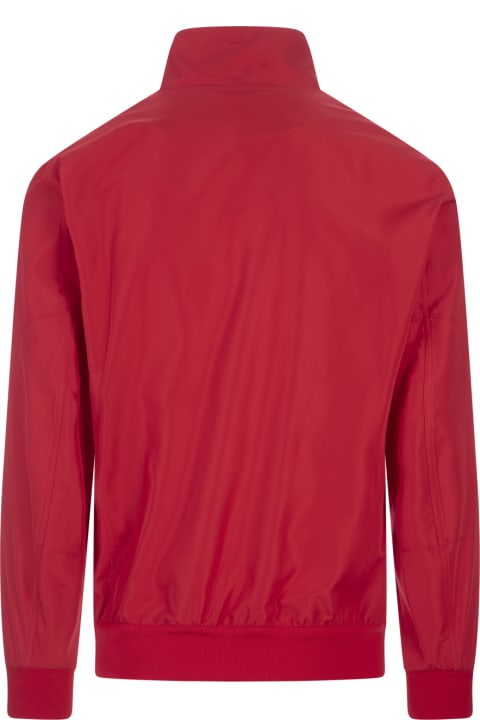 Kiton for Men Kiton Red Nylon Lightweight Jacket