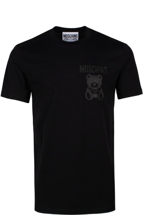 メンズ新着アイテム Moschino Logo-printed Crewneck T-shirt Moschino