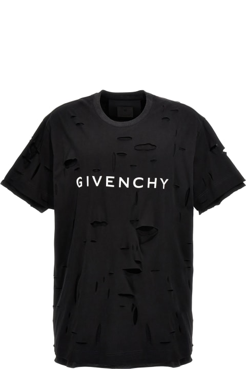 Givenchy Topwear for Men Givenchy Destroyed Effect T-shirt