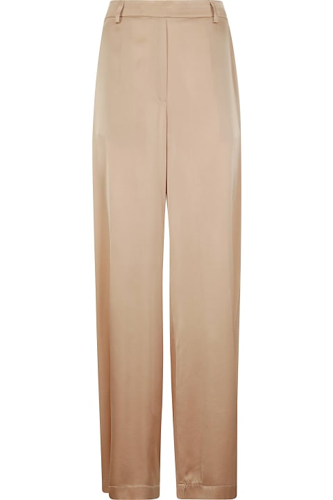 Forte_Forte Pants & Shorts for Women Forte_Forte Stretch Silk Satin Wide Pants