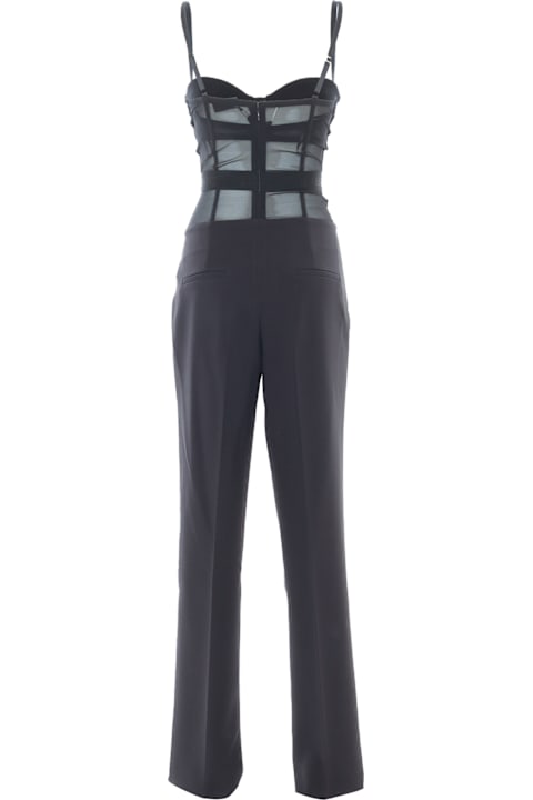 Jumpsuits for Women Elisabetta Franchi Black Elegant Jumpsuit