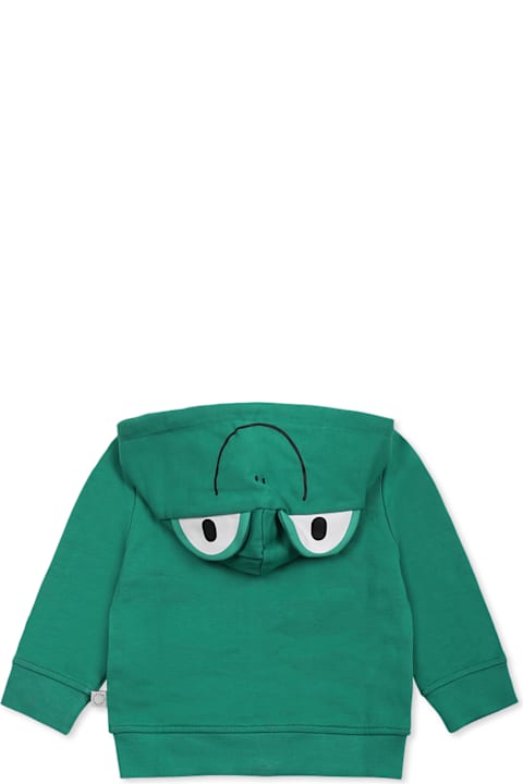 Homeware Stella McCartney Kids Green Sweatshirt For Baby Boy With Frog
