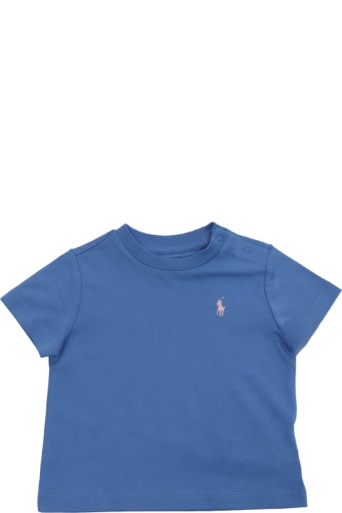 Topwear for Baby Boys Polo Ralph Lauren Light Blue T-shirt