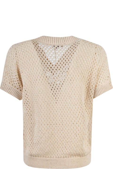 Peserico Sweaters for Women Peserico V-neck Crochet Top