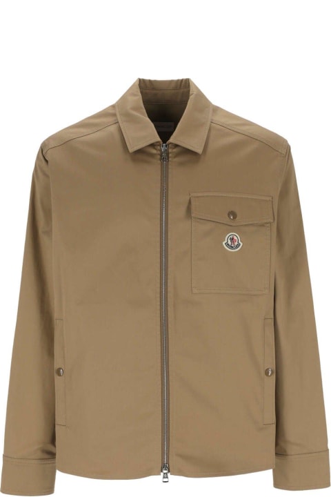 Moncler Coats & Jackets for Men Moncler Zip Up Shirt Jacket