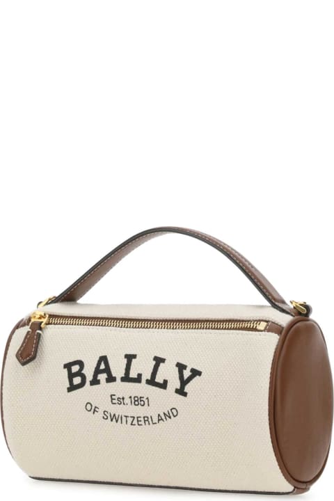 Fashion for Women Bally Two-tone Canvas And Leather Calyn Handbag