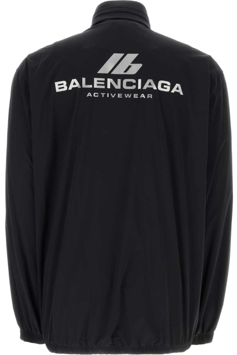 Homeware Balenciaga Black Stretch Nylon Windbreaker