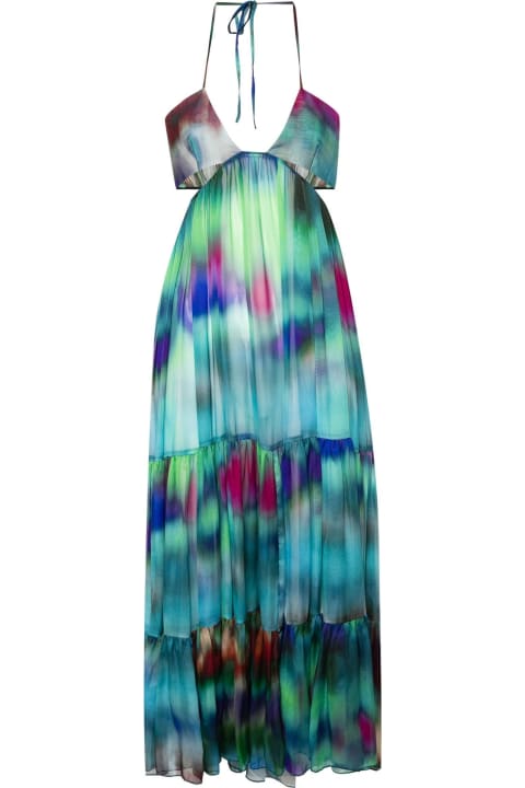 Alexandre Vauthier for Women Alexandre Vauthier Multicolour Silk Flared Dress