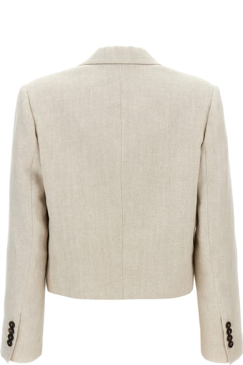 Coats & Jackets for Women Brunello Cucinelli Single-breasted Cropped Blazer