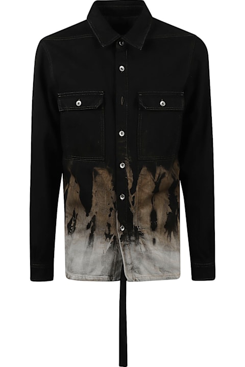 Sale for Men Rick Owens Chest Pocket Buttoned Shirt