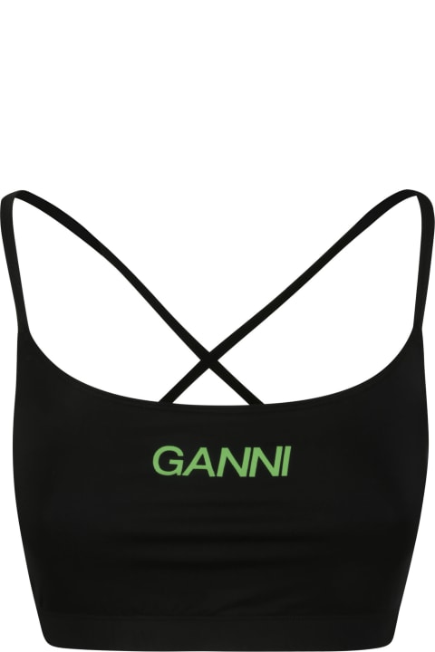 Ganni Underwear & Nightwear for Women Ganni Logo Sports Top