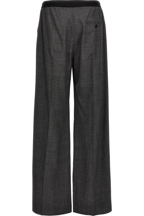 Pants for Men Balenciaga Check Wool Trousers