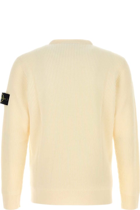 Stone Island for Women Stone Island Cream Wool Sweater