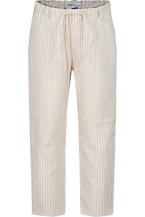 Bottoms for Boys Emporio Armani Striped Pants