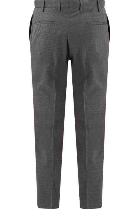 Incotex Clothing for Men Incotex Grey Virgin Wool Chino Trousers