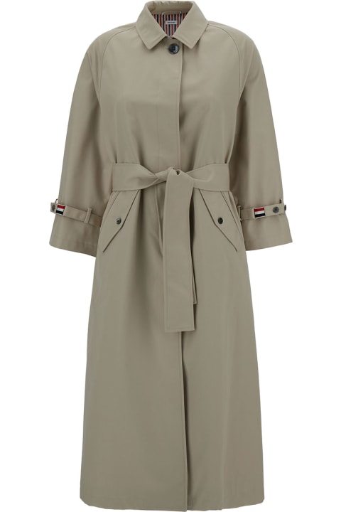 Thom Browne Coats & Jackets for Women Thom Browne Long Twill Trench Coat