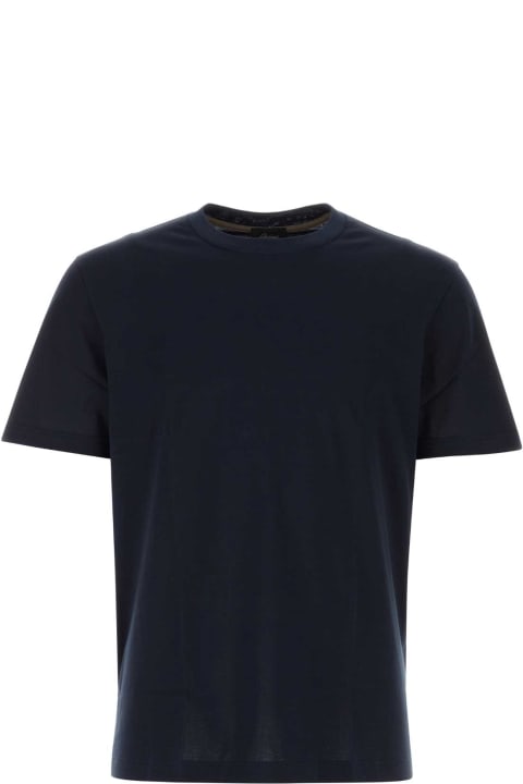 Brioni for Men Brioni Midnight Blue Cotton T-shirt