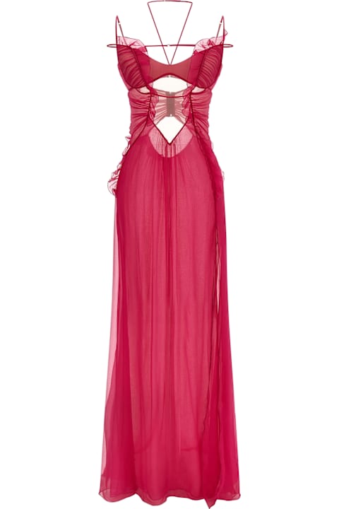 Nensi Dojaka for Men Nensi Dojaka 'frilled Gown With Cutouts' Dress