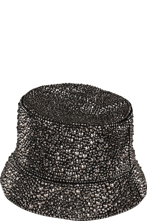 Hats for Women Prada Logo Plaque Embellished Hat