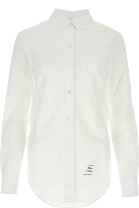 ウィメンズ Thom Browneのトップス Thom Browne White Cotton Shirt