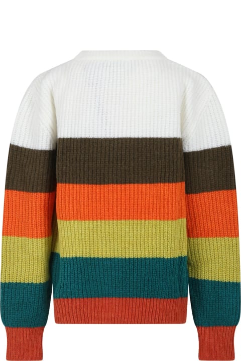 MSGM Sweaters & Sweatshirts for Women MSGM Multicolored Sweater For Girl With Logo