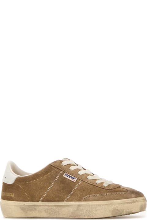 Golden Goose Beige Suede Soul Star Sneakers