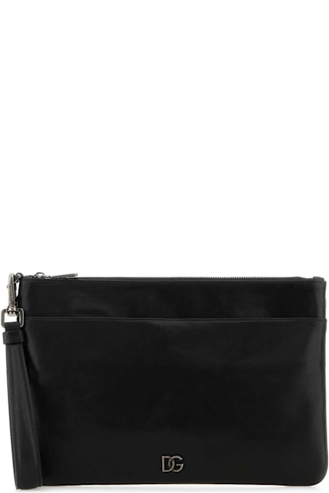 Homeware Dolce & Gabbana Black Leather Clutch